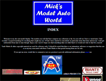 Tablet Screenshot of micksmodelworld.com